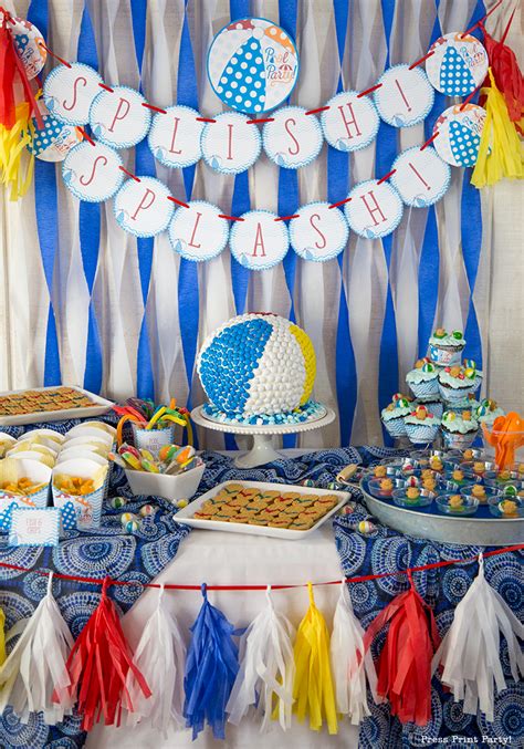 Beach Ball Pool Party Birthday Bash! - Press Print Party