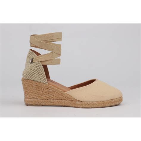 Wedge espadrilles beige canvas - LUISA TOLEDO