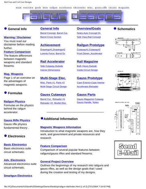 (PDF) General Info Overview/Goals Schematics Railgun … Gun and Coil Gun Designs main overview ...