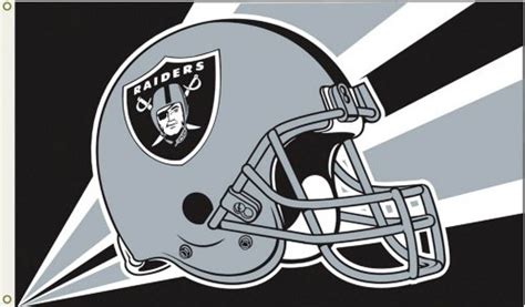 Oakland Raiders Flag 3x5' - Sandy's Upholstery and Flags