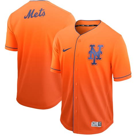 Nike New York Mets Orange Fade Jersey