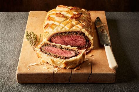 Welsh Beef Wellington with a Port & Mushroom Sauce - Castell Howell