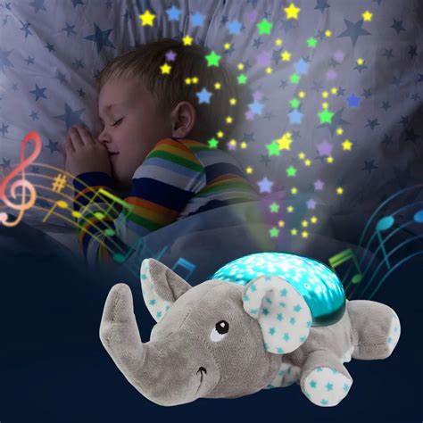 Baby LED Night Light Stuffed Plush Animals Toys Luminous Plush Toy With ...