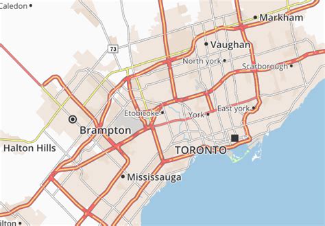 MICHELIN Etobicoke map - ViaMichelin