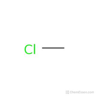 Chloromethane Structure - CH3Cl - Over 100 million chemical compounds ...