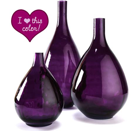 Purple Passion: Reiner Recycled Glass Vases