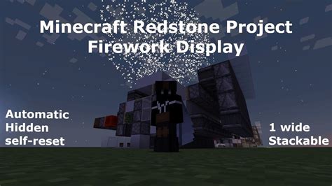 Minecraft Redstone Project #1: Firework Display, Hidden Automatic Stackable - YouTube