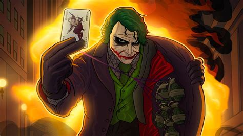 Joker The Dark Knight Art Wallpaper,HD Superheroes Wallpapers,4k Wallpapers,Images,Backgrounds ...