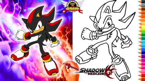 How to draw SHADOW THE HEDGEHOG - Sonic The Hedgehog | How to draw ...