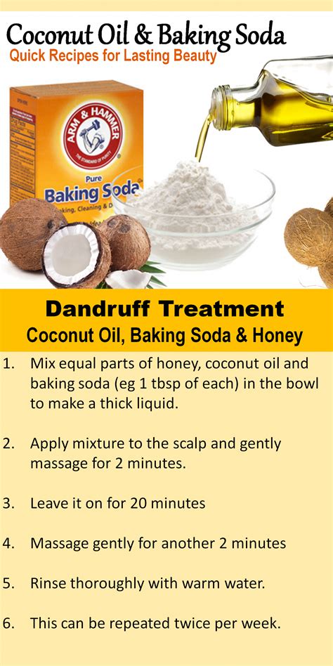 Coconut Oil & Baking Soda recipe for treating Dandruff #coconutoilskintips #ExfoliatingLipScr ...