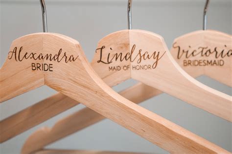 Personalized Bridesmaid Hangers-Wedding Hanger-Engraved Bridal | Etsy