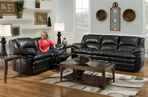 Top 15 of Black Leather Sofas and Loveseat Sets