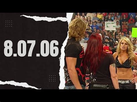 WWE Raw - 08.07.06 - Trish Stratus, Edge, Lita Segment - YouTube