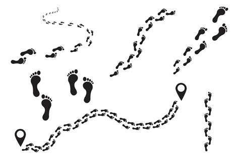 Human footprint set 1214254 Vector Art at Vecteezy