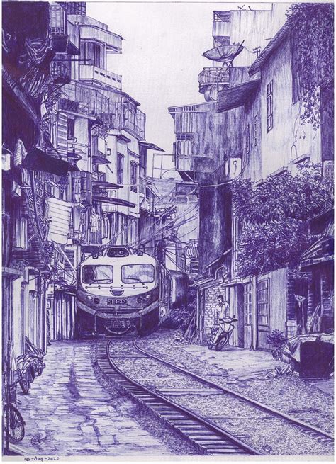 ArtStation - Hanoi Train Street, Vietnam | Artworks