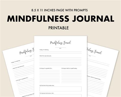 Mindful Journal Template