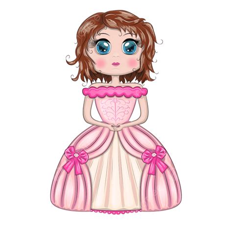 Dress Beauty Vector PNG Images, Beautiful Girl Standing In Beautiful Long Pink Dress, Castle ...