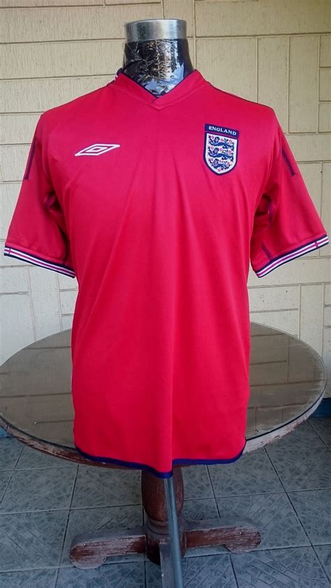 ENGLAND 2002 WORLD CUP QUARTER FINALS REVERSIBLE JERSEY SHIRT ... visit ...