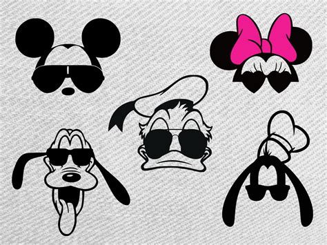 Mickey Sunglasses Svg, Minnie Mouse Sunglasses Svg, Mickey Mouse ...