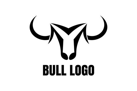 Black and White Logo - Bull Graphic by RANartLabs · Creative Fabrica