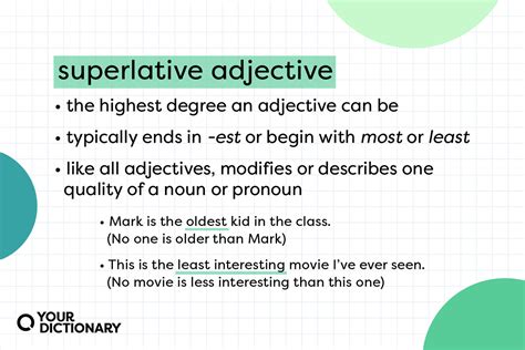 What Is a Superlative Adjective? Meaning and Examples | YourDictionary