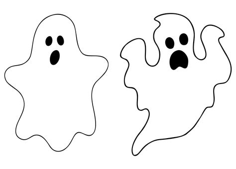 Halloween Ghost Stencils - 15 Free PDF Printables | Printablee