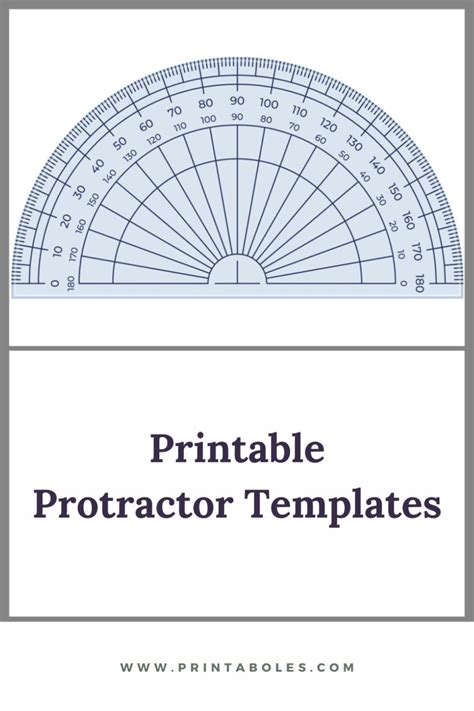 40 Free Printable Protractor Templates - Printaboles