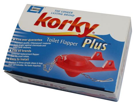 KORKY Flapper, Fits Brand Universal Fit, For Use With Most Toilets, 2 in - 2XLC9|2001X - Grainger