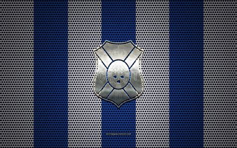 Download wallpapers CD Tenerife logo, Spanish football club, metal emblem, blue and white metal ...