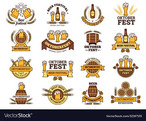 Oktoberfest traditional beer festival Royalty Free Vector