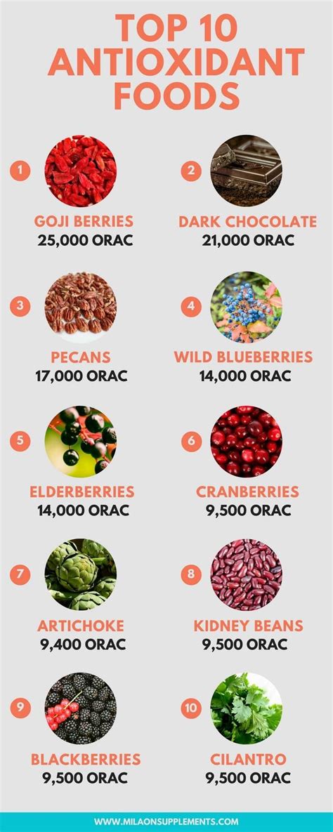 Antioxidant Foods: List of the Top 10 Antioxidant Foods and Herbs ...