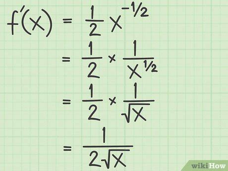 X의 제곱근을 미분하는 방법