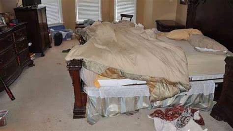 Inside the blood-splattered bedroom where former model and her ex-FBI agent dad "slaughtered ...