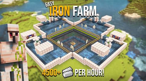 Minecraft BEST IRON FARM 1.21 - NEW UPDATE - 78+ Stacks PER HOUR! - YouTube