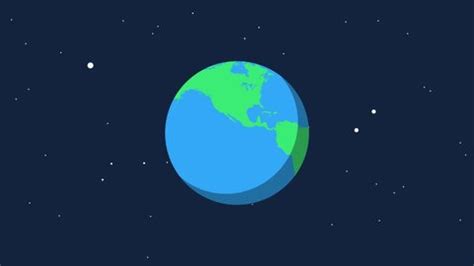 Flat Design Loop Earth Animation Space Stock Footage Video (100% Royalty-free) 1035131216 ...