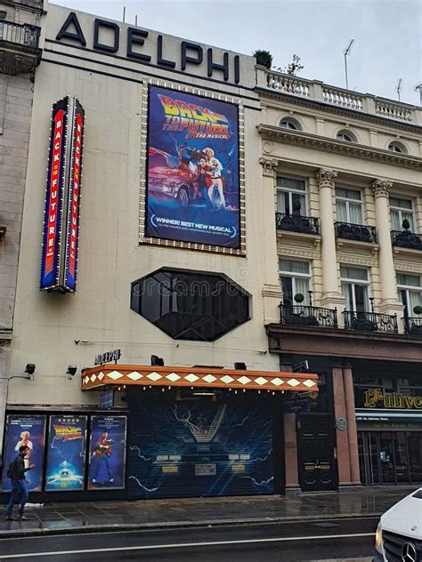 London Adelphi Theatre Back To the Future Bttf Editorial Photography - Image of theatre, stage ...