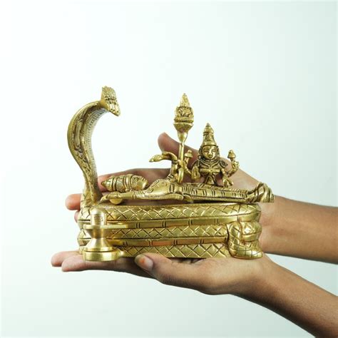 Anantha padmanabha swamy idol (1.5 Kg) Brass Ananda padmanabha swamy s ...