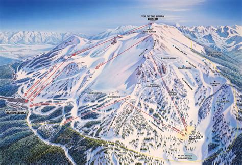 Mammoth Mountain Ski Area Trail Map | California Ski Resort Maps