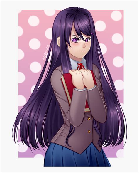 Yuri By Koffifie - Yuri Ddlc Cute Fan Art, HD Png Download - kindpng