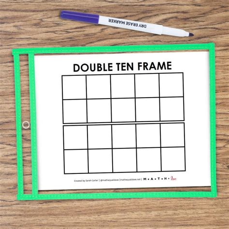 Blank Double Ten Frame Template | Math = Love