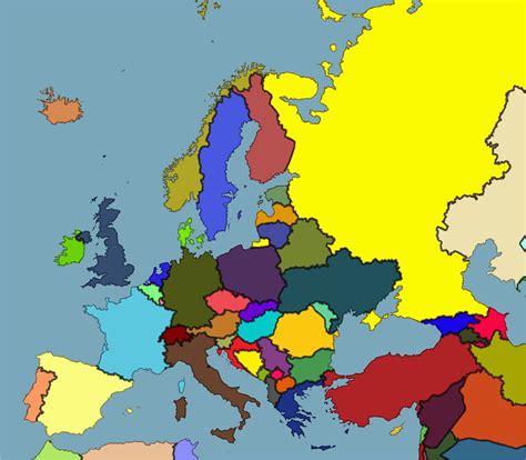 Europe Map With Names Of Countries - Map