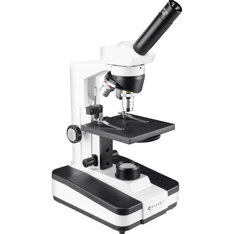 Barska AY13072 Monocular Compound Microscope (White) AY13072 B&H