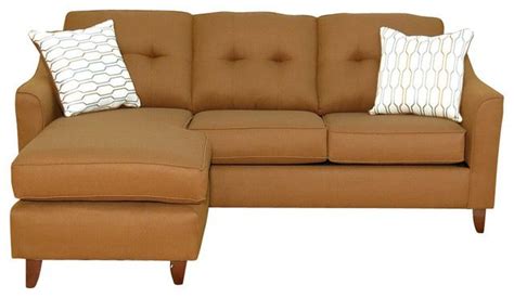 Stoked Rust Sectional With Reversible Ottoman contemporary-sectional-sofas Chaise Sofa, Chaise ...