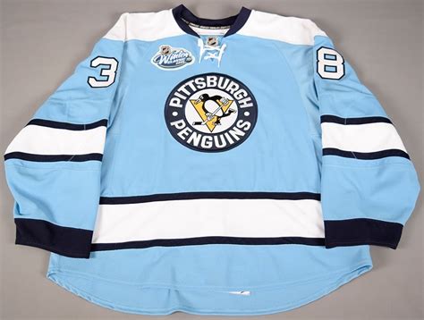 2008 Pittsburgh Penguins NHL Winter Classic 2nd Period Game Worn Jerseys - PENGUINSCHRONICLES.COM