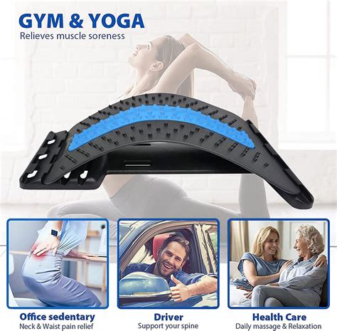 Back Cracker: 4-Level Back Stretcher for Lower Back Pain Relief