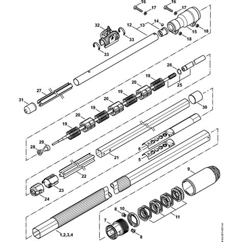 Drive tube assembly HT 103 Assembly for Stihl HT103 Pole Pruners | L&S ...