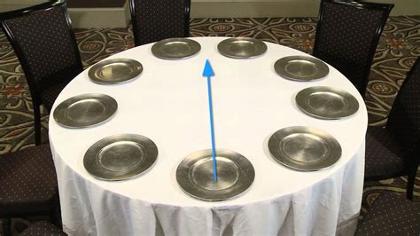 Setting Banquet Tables - YouTube