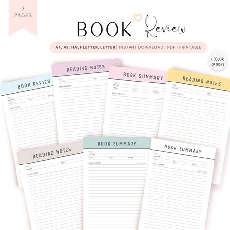 Free Book Review Bundle with 7 Color Options – mrsneat