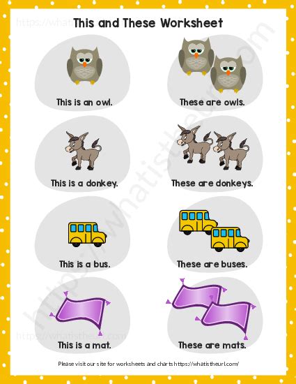 This and These Charts for Grade 1 – Set 6 - Your Home Teacher