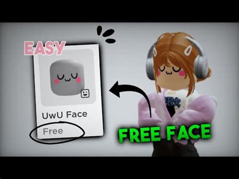 How to get the Roblox UWU Face for Free 🥺👌 - YouTube